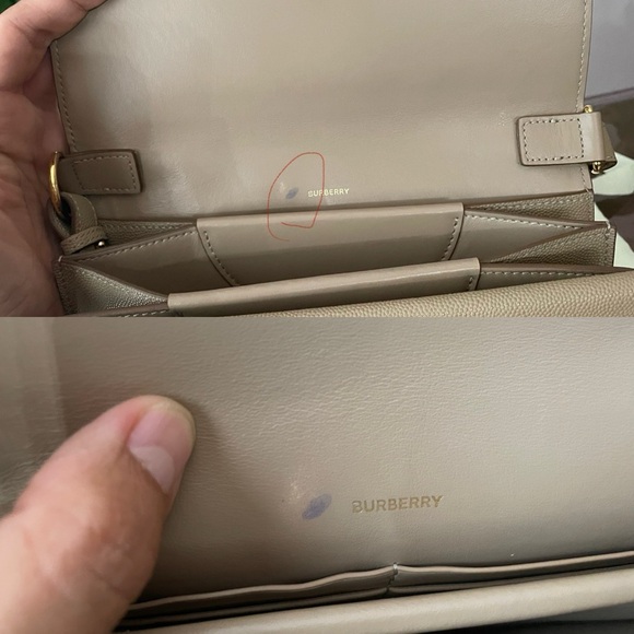 BURBERRY SMALL MONOGRAM MOTIF LEATHER CROSSBODY BAG. - Picture 13 of 16